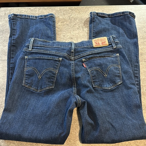 Levi's 515 Bootcut Dark Blue Jeans - Picture 5 of 6